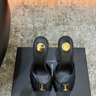 생로랑 BABYLONE 힐 뮬 9.5cm