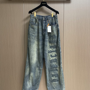 발렌시아가 로고 패치 빈티지 팬츠
