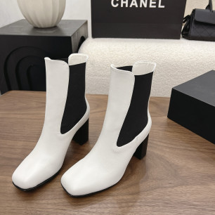 샤넬 2026 청키힐 쇼트부츠 8cm