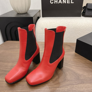 샤넬 2026 청키힐 쇼트부츠 8cm