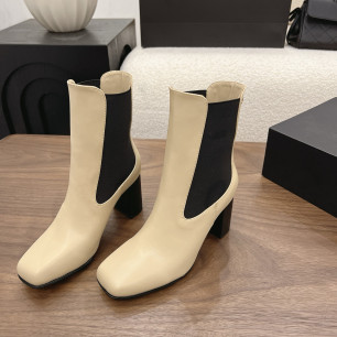 샤넬 2026 청키힐 쇼트부츠 8cm