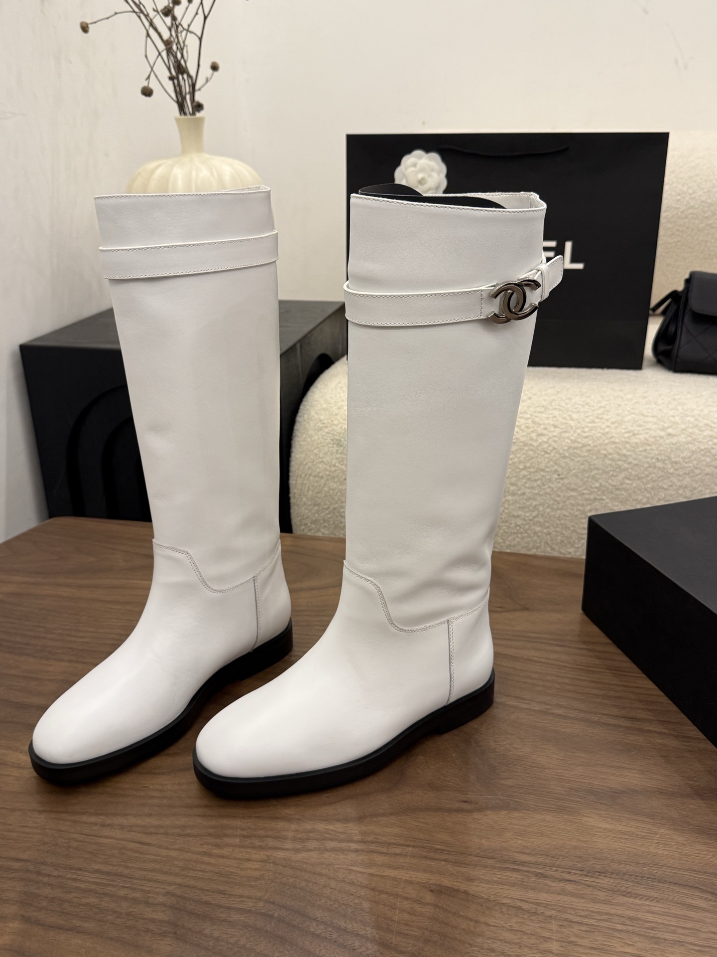 샤넬 26B 하이부츠 3cm