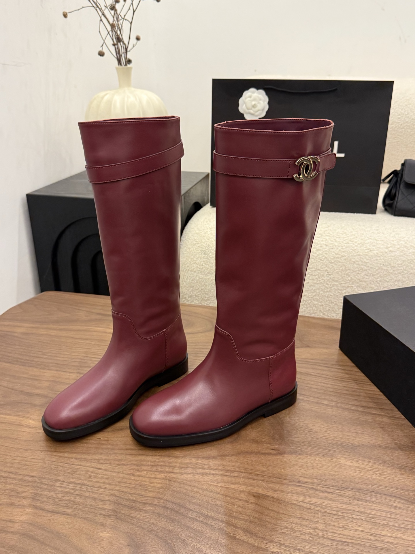 샤넬 26B 하이부츠 3cm