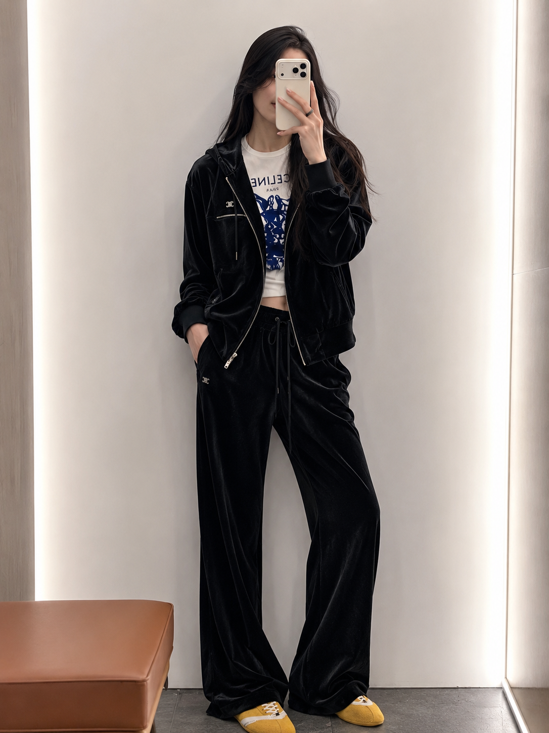 셀린느 2026FW 신상 벨벳 세트