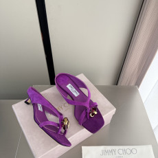 지미추 에메리 스톤 미들힐 샌들 3.5cm