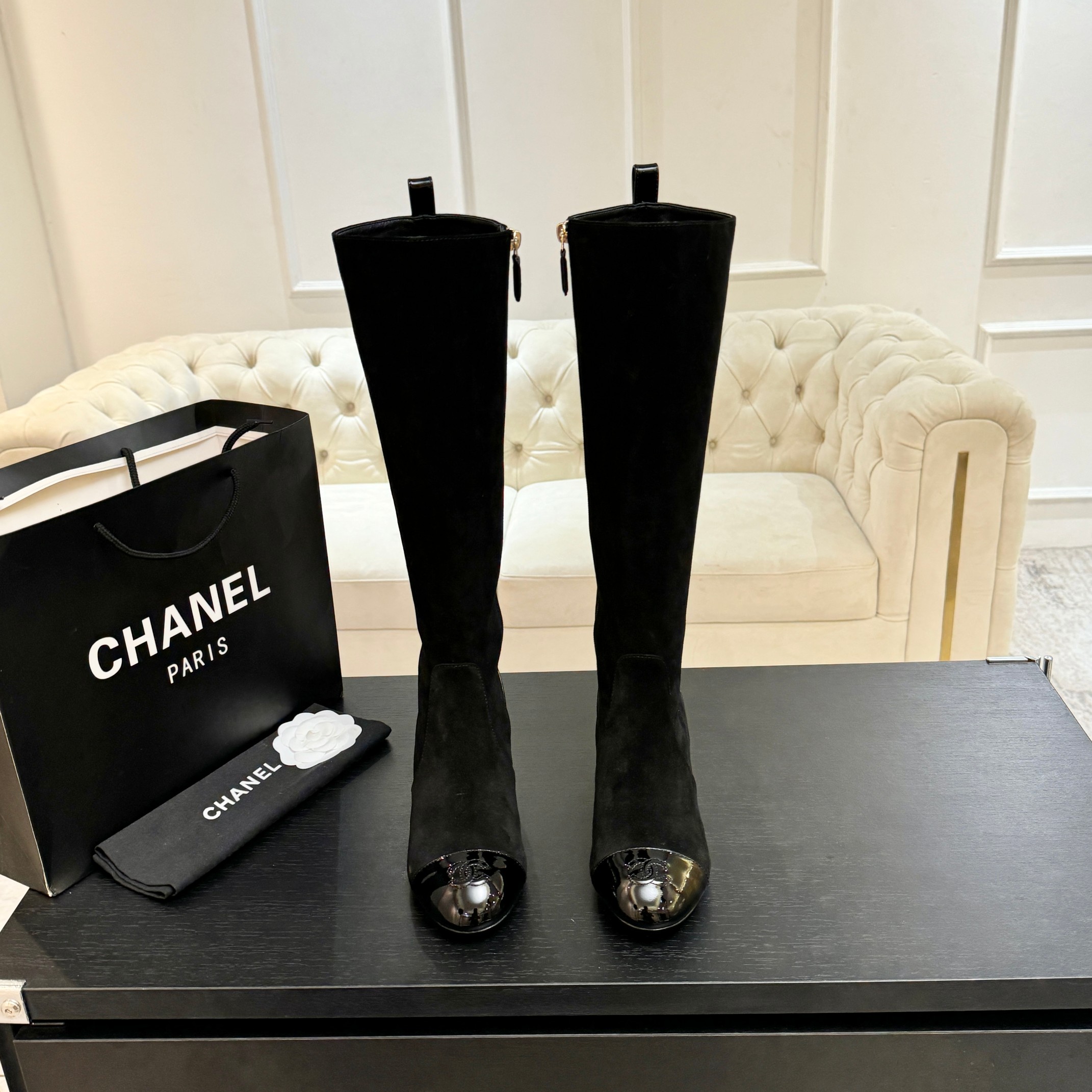 샤넬 클래식 하이부츠 4.5cm