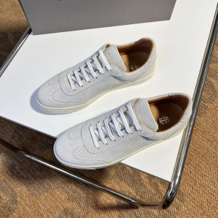 Brunello Cucinelli 신상 펀칭 남성 캐주얼 스니커즈