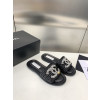 Chanel 큐빅 짜임 슬리퍼