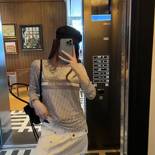 디올 2026FW 신상 시스루 긴팔
