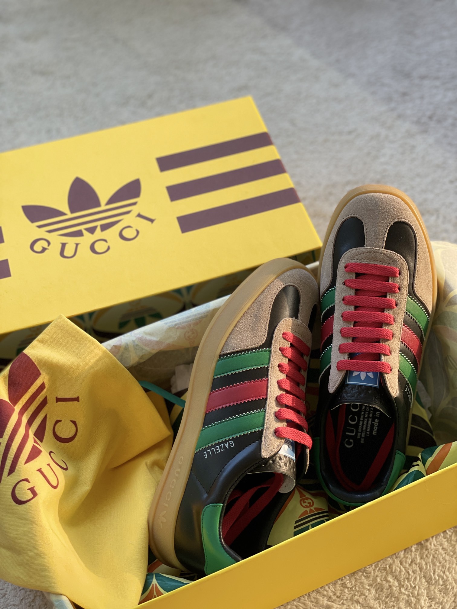 adidas x Gucci 컬렉션 가젤 스니커즈 (커플화)
