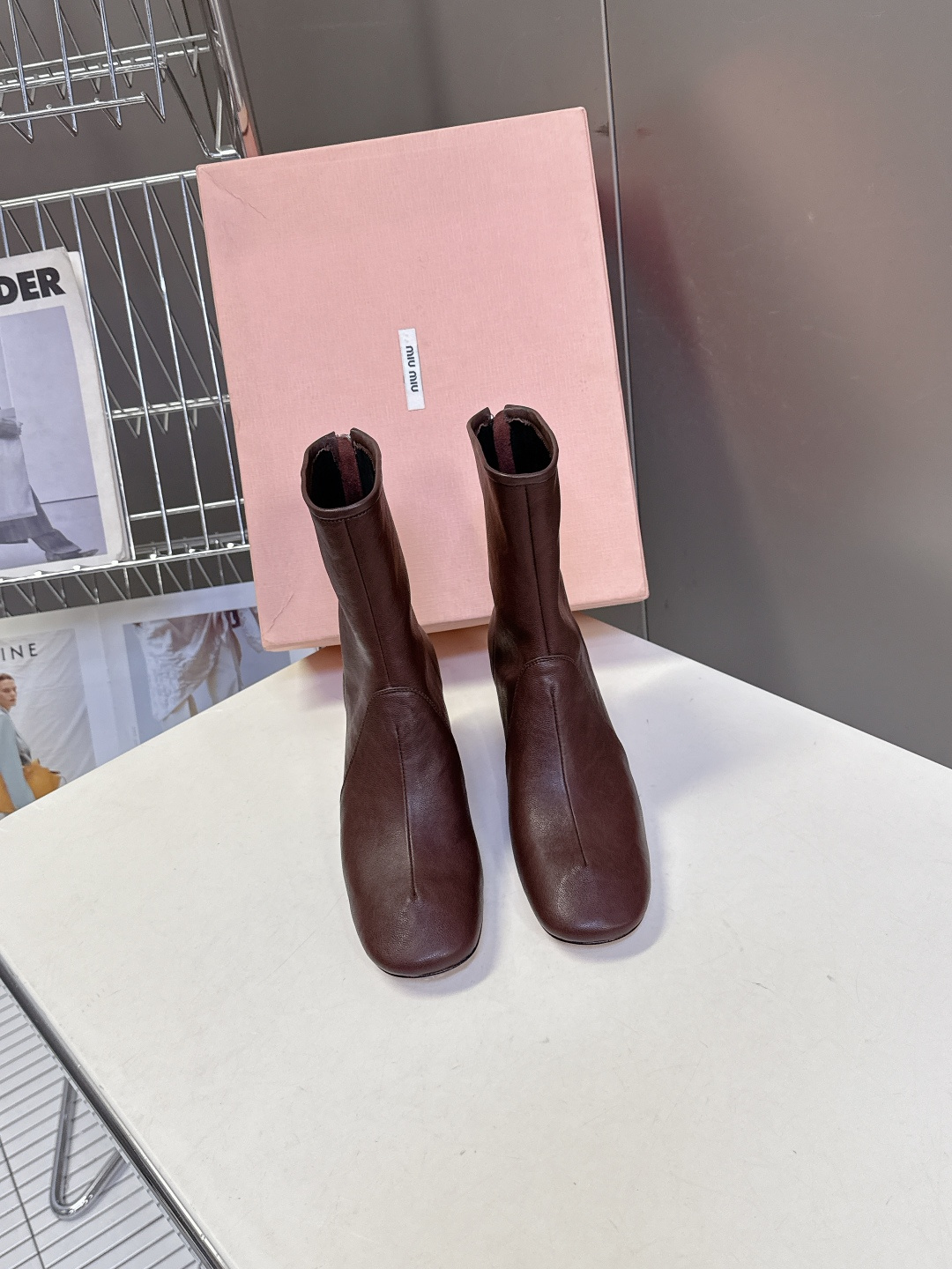 미우미우 가을 겨울 앵클부츠 6.5cm