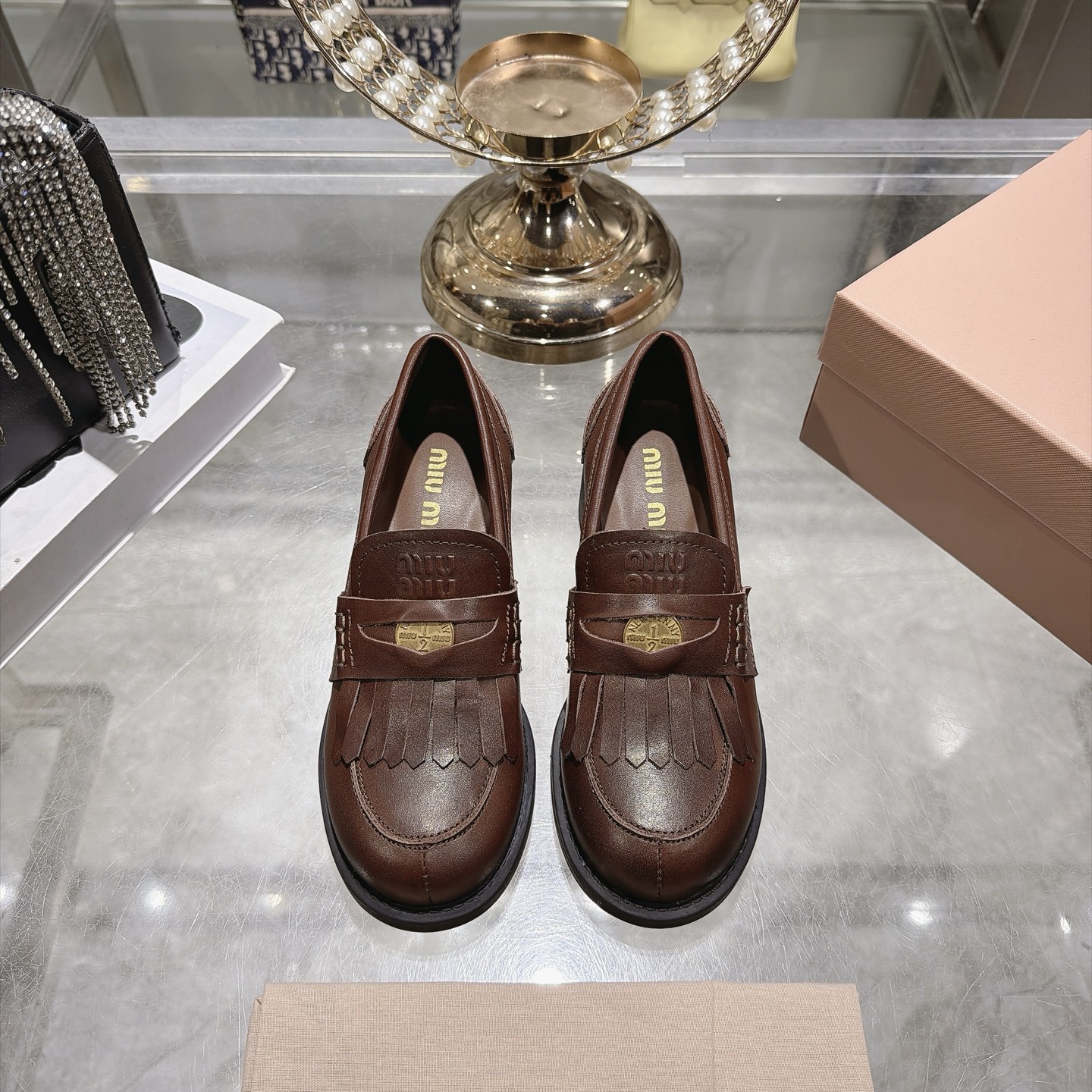 미우미우 신상 페니 로퍼 5.5cm
