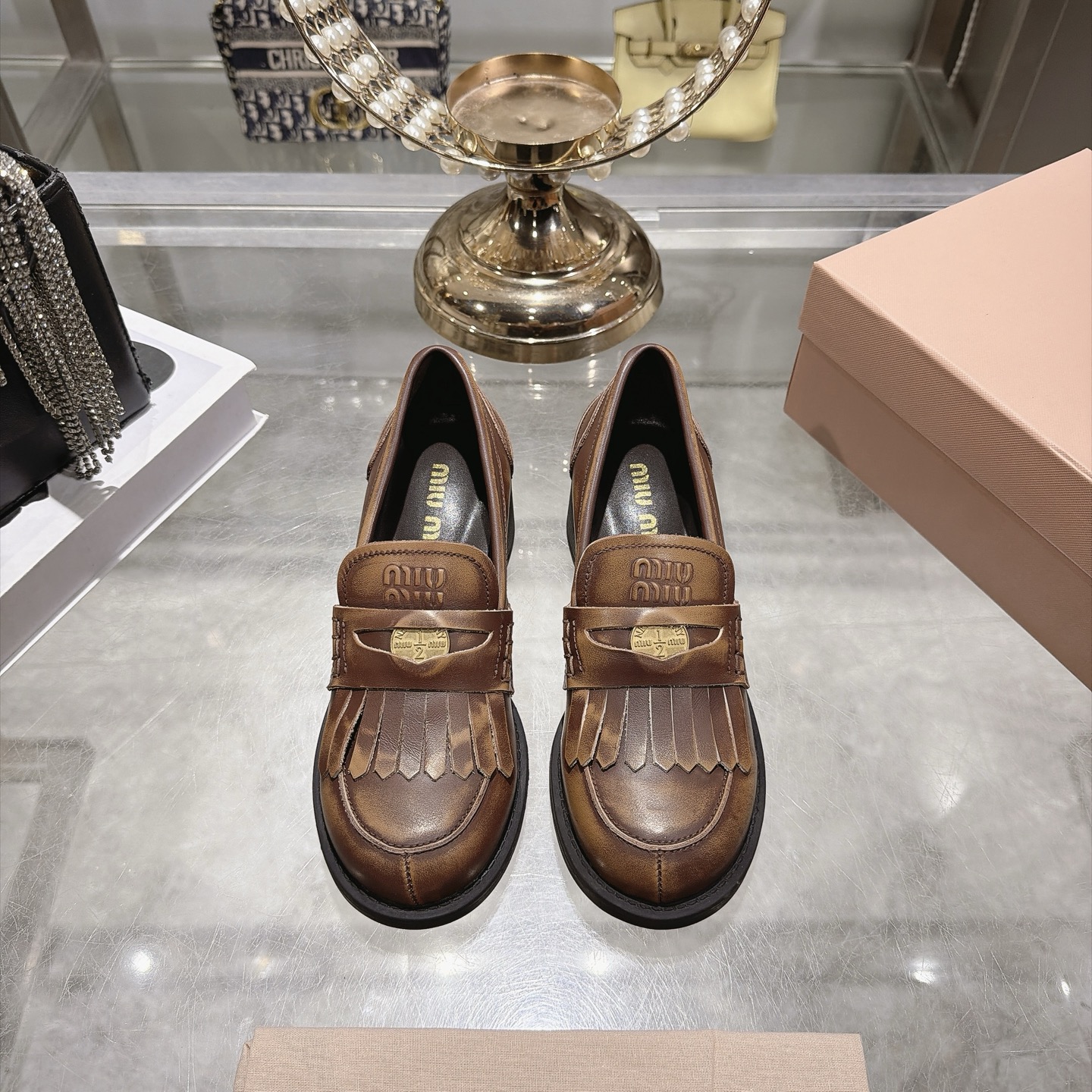 미우미우 신상 페니 로퍼 5.5cm