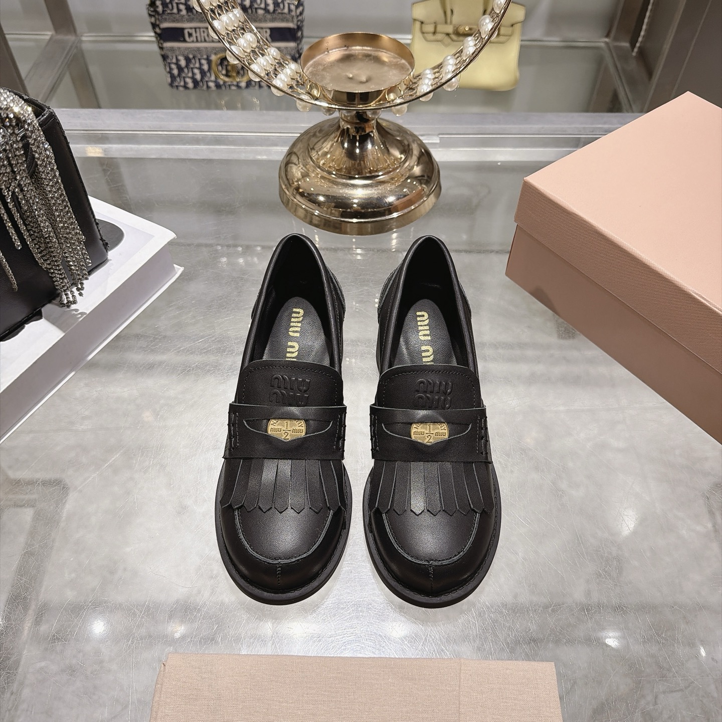 미우미우 신상 페니 로퍼 5.5cm