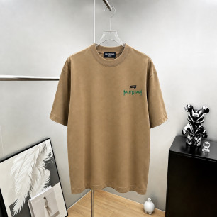 발렌시아가 로고 반팔 티셔츠