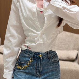 샤넬 2026 더블 C 자수 레이어드 셔츠