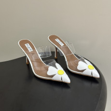 알라이아 BLOOM 힐 뮬 9cm