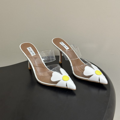 알라이아 BLOOM 힐 뮬 9cm