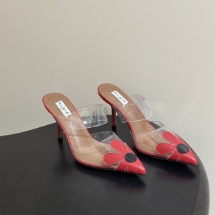 알라이아 BLOOM 힐 뮬 9cm