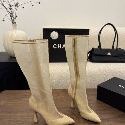 샤넬 2026 포인티드 토 하이부츠 9cm