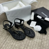 최상급 Chanel CC로고 골드 체인 샌들
