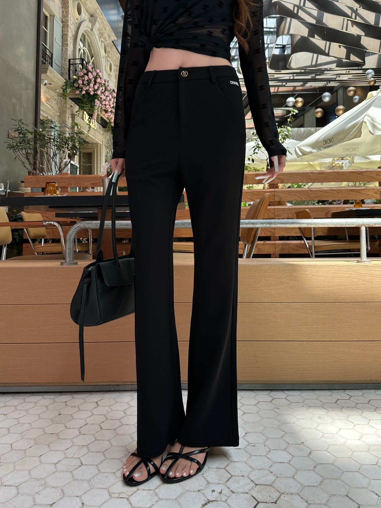 샤넬 2026FW 신상 블랙 팬츠