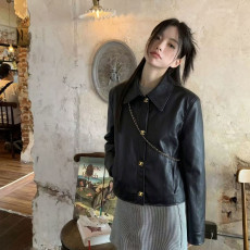샤넬 2026FW 신상 PU 레더 자켓