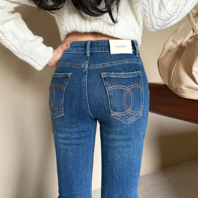 샤넬 2026FW 더블 C 데님 팬츠