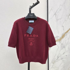 프라다 26SS 가을·겨울 신상 울 반팔 니트