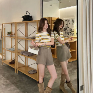 에르메스 26 신상 벨티드 숏 팬츠
