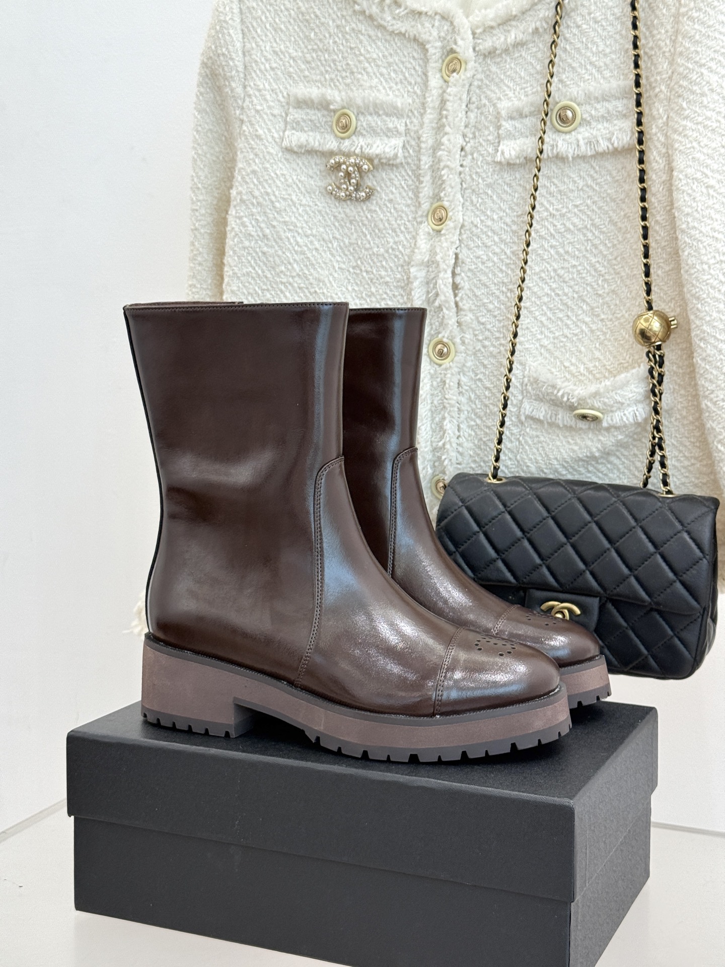 샤넬 26B 신상 앵클부츠 4.5cm