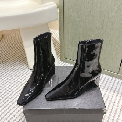 생로랑 신상 힐 앵클부츠 7.5cm