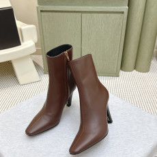 생로랑 신상 스퀘어토 힐 앵클부츠 7.5cm