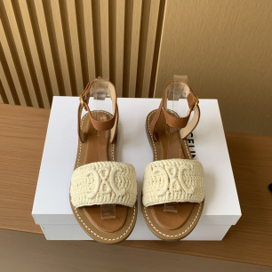 CELINE 24ss 트리오페 마크라메 림피아 샌들
