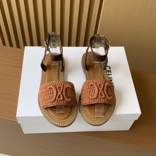 CELINE 24ss 트리오페 마크라메 림피아 샌들
