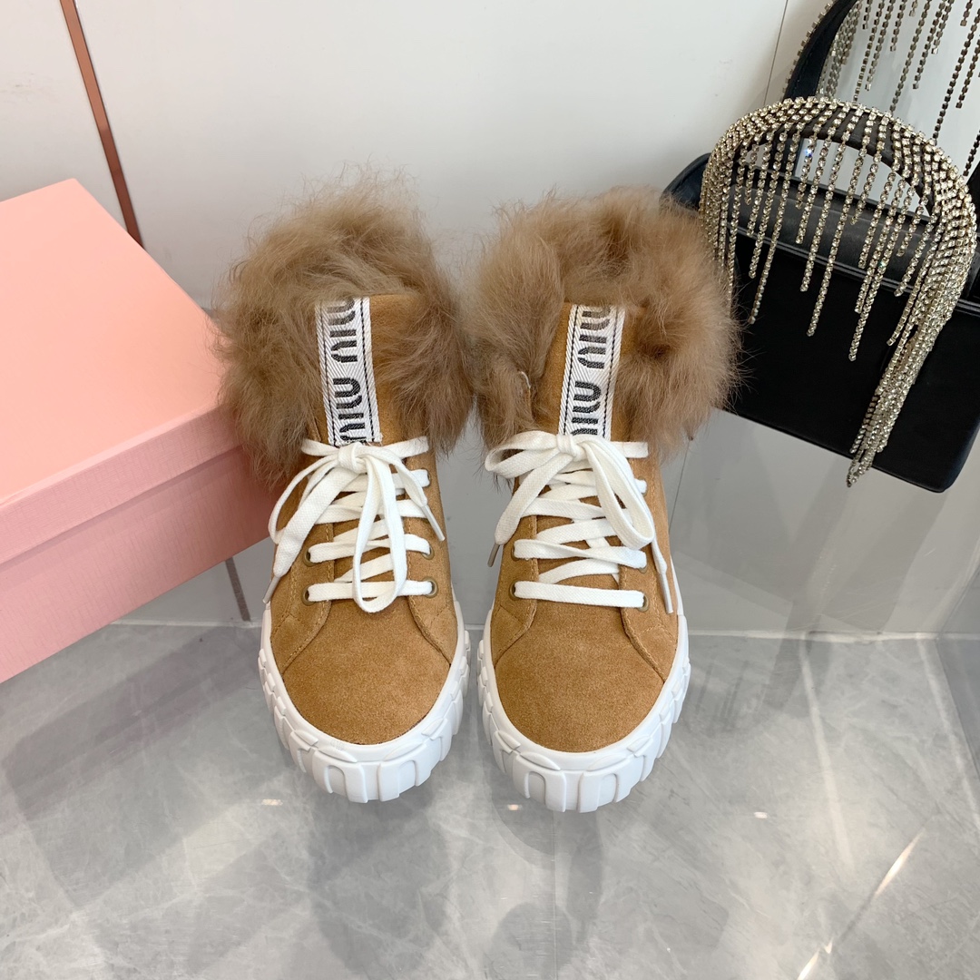 Miu Miu 미우미우 하이탑 스웨이드 스니커즈