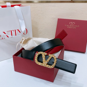 발렌티노 V로고 SIGNATURE 버클 벨트 [3.0cm]