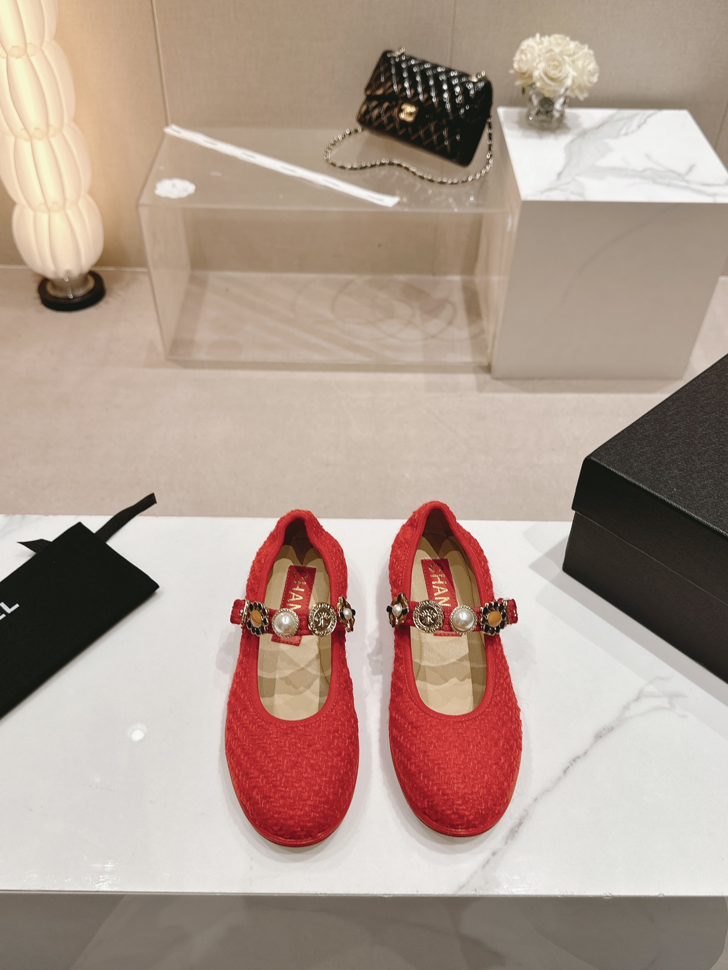 샤넬 Mary Janes 플랫 슈즈
