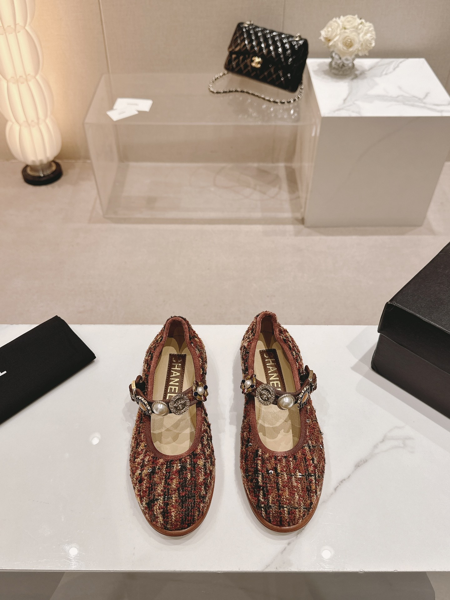 샤넬 Mary Janes 플랫 슈즈