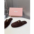 미우미우 24ss leather logo 뮬 샌들